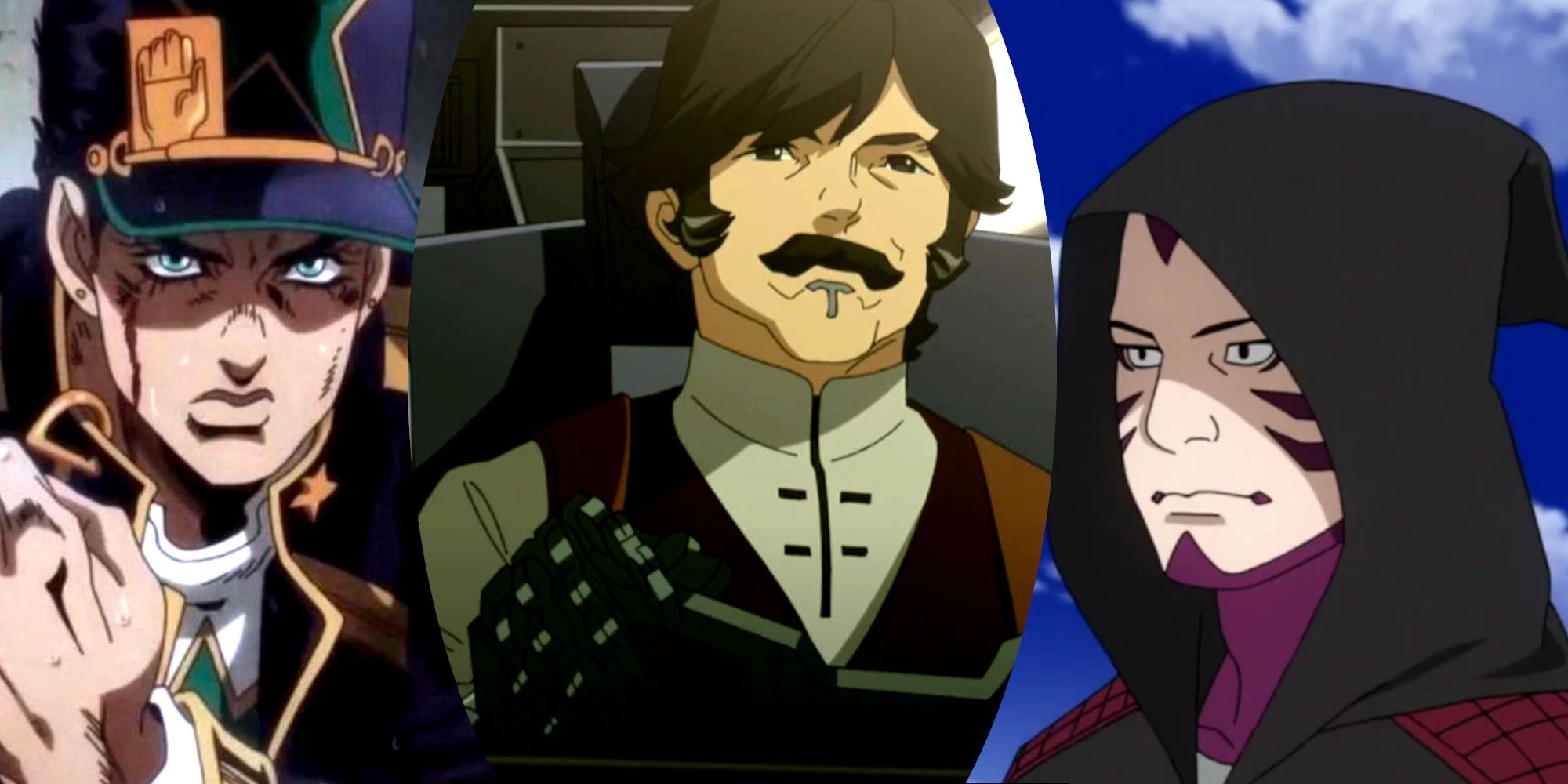 Cyberpunk Edgerunners Familiar voices Falco Jotaro Kujo: JoJo's Bizarre Adventure Kankurô: Boruto and Naruto Netflix Crunchyroll